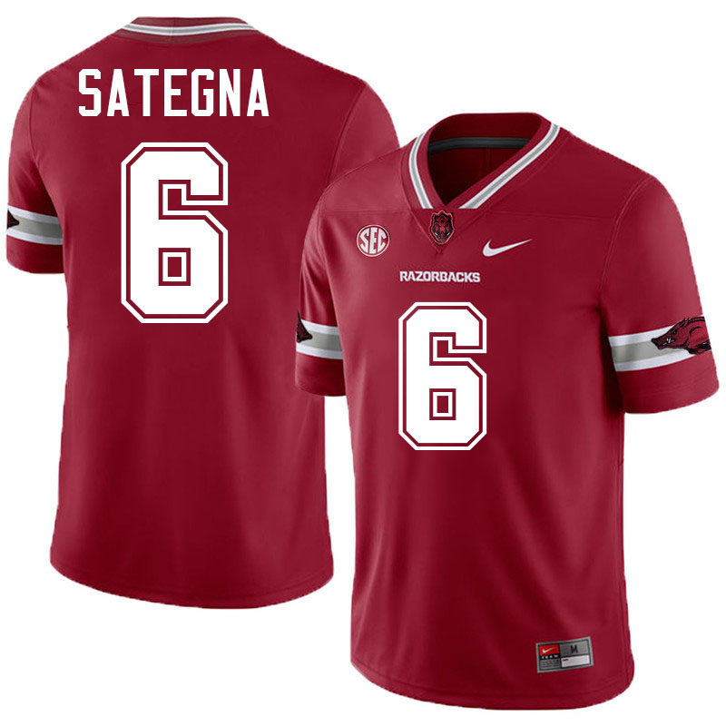 Isaiah Sategna Arkansas Jersey,Arkansas Razorbacks #6 Isaiah Sategna Jersey Youth College-Alternate